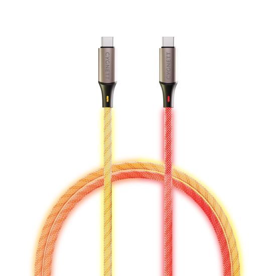 Cable luminoso Essentials USB-C a USB-C de 1,2 m - Cygnett