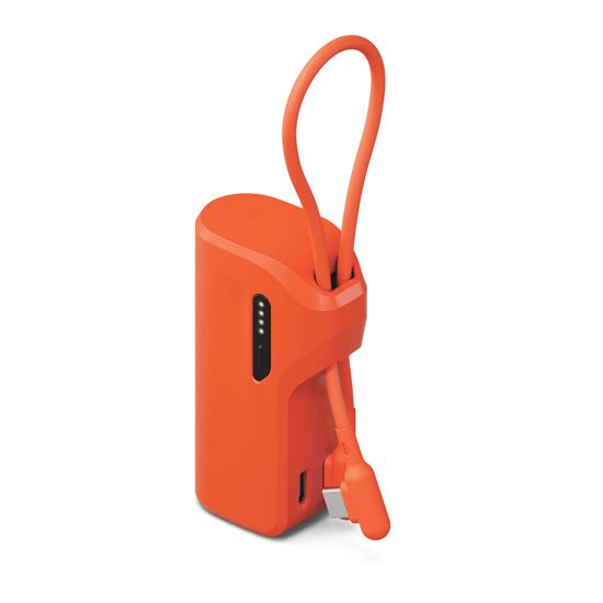 Combo Power Bank Thumboost 5,000mAh + Cable USB-C Naranja - Cygnett