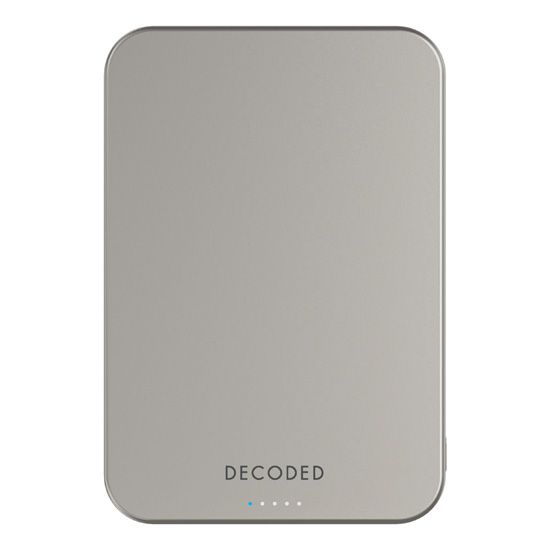 Ultra Slim Mag Wireless Powerbank 5000mAh Titanium Silver - Decoded