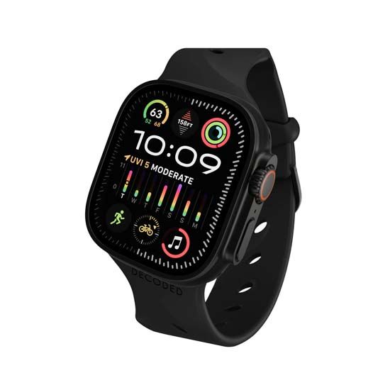 Correa de silicona Ares Splice 44/45/46/49mm Negra - Decoded