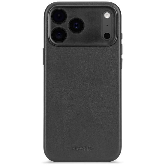 Leather case iPhone 17 Pro Black - Decoded