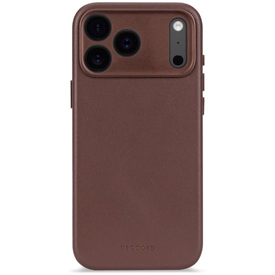 Leather case iPhone 17 Pro Chocolate brown - Decoded