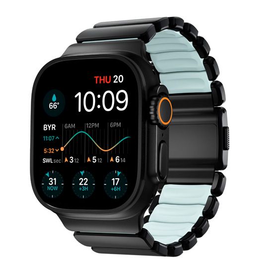 Correa Stratos 49mm Black Titanium/Icy Blue Glow KFM - Nomad