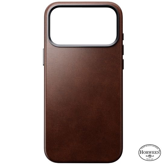 Funda Traditional Horween piel iPhone 17 Pro Max Marrón - Nomad
