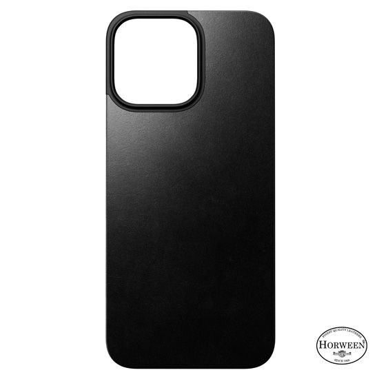 Funda trasera magnética de piel iPhone 16 Pro Max Negra - Nomad