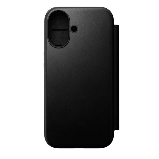 Funda Folio de piel Modern iPhone 17 Negra - Nomad