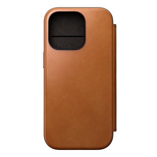 Modern Leather Folio iPhone 16 Pro English Tan - Nomad