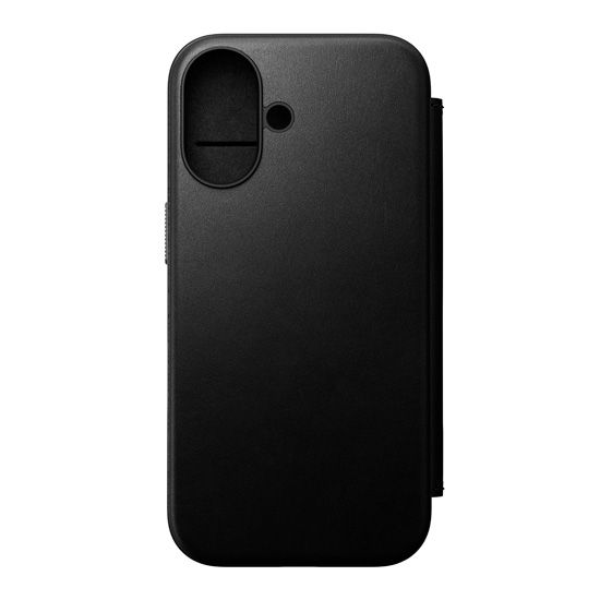 Modern Leather Folio iPhone 16 Negra - Nomad