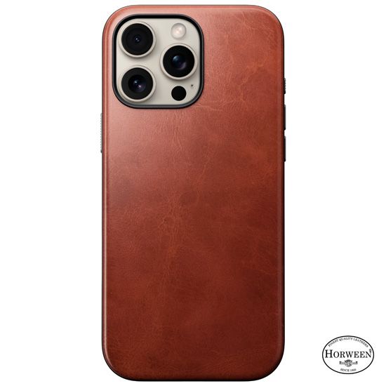 Funda de piel Modern Horween iPhone 16 Pro Max Olde Dublin - Nomad