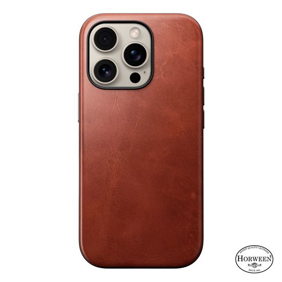 Funda de piel Modern Horween iPhone 16 Pro Olde Dublin - Nomad