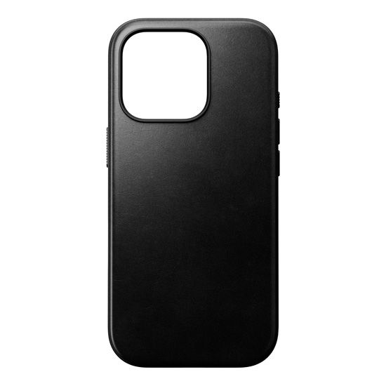 Funda de piel Modern Horween iPhone 16 Pro Negra - Nomad