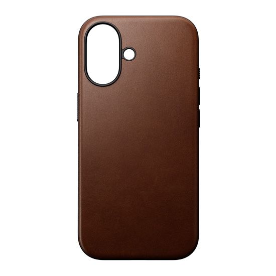 Modern Leather Funda iPhone 16 Marrón - Nomad