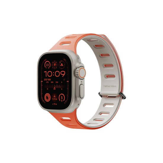 ACTIVE magnetic strap 42/44/45/49mm Orange/Grey - Native Union