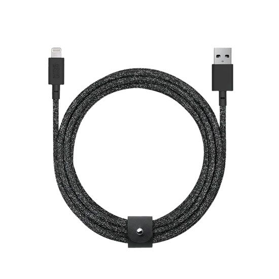 Eco Belt Cable USB-A a Lightning (3m) Negro - Native Union