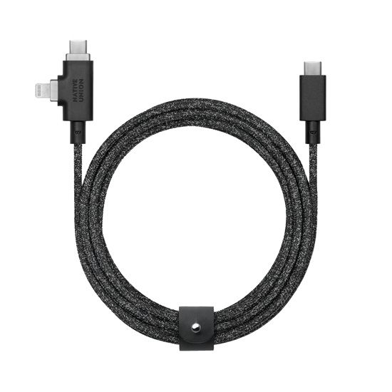 Cable Belt Duo Pro 240W (USB-C a USB-C & Lightning) Cosmos - Native Union