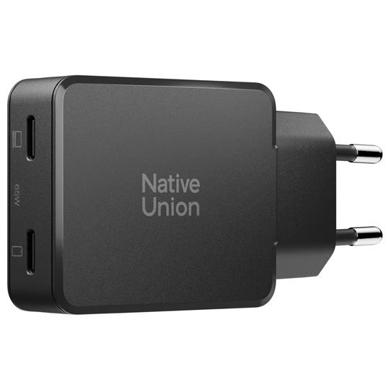 Cargador Pocket GaN 65 W doble USB-C Negro - Native Union