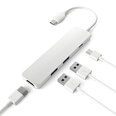 Slim Type-C MultiPort Adapter Silver - Satechi