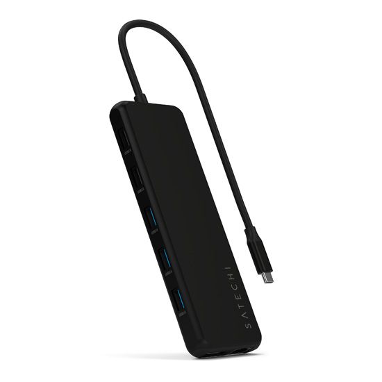 Adaptador multipuerto USB-C 13-en-1 con triple pantalla Negro - Satechi