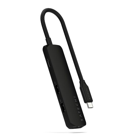 Adaptador multipuerto 4 en 1 USB-C Slim 4K Negro - Satechi