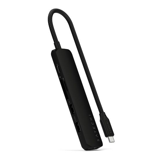 Adaptador multipuerto USB-C Slim 6-en-1 Negro - Satechi