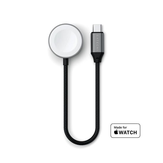 Cable de carga rápida USB-C para Apple Watch Space Gray - Satechi