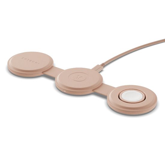 Cargador 3-en-1 OnTheGo Rosado - Satechi
