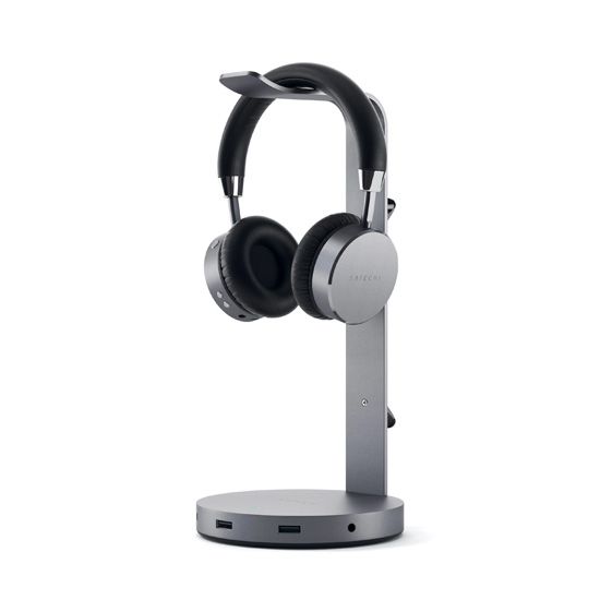 Soporte para Auriculares USB de Aluminio Space Gray - Satechi