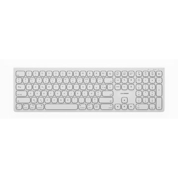 Teclado inalámbrico recargable USB-C Echelon AZERTY Blanco
