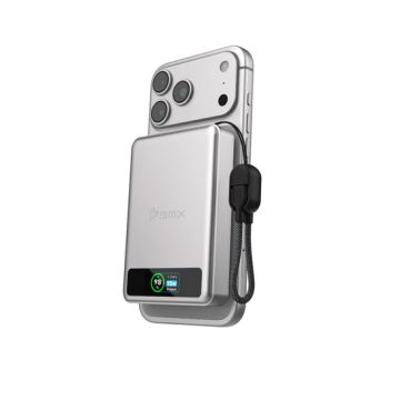 SolidSafe™ 10.000mAh Solid-State Magnetic Power Bank Silver
