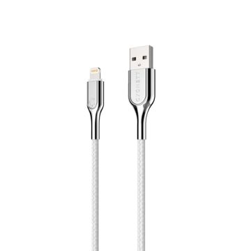 Cable ARMOURED Lightning a USB-A (3m) Blanco