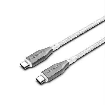 Armoured USB-C to USB-C cable (1m) White