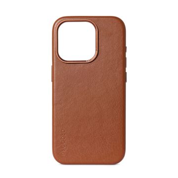 Funda MagSafe de cuero para iPhone 15 Plus Tan