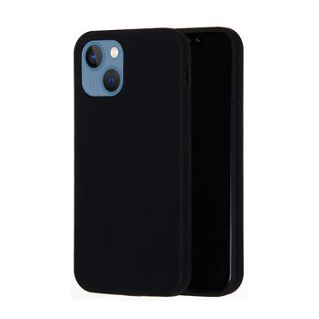 Liquid Silicon case iPhone 13 Black Polybag