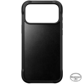 Rugged Funda de piel Horween iPhone 17 Pro Max Negra
