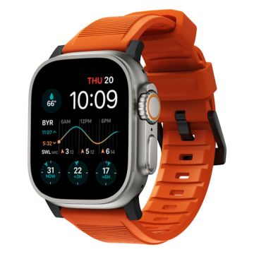Rugged Apple Watch V2 44/45/46/49mm Black/Orange