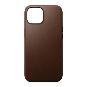 Modern Leather Funda iPhone 15 Marrón