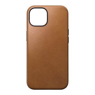 Modern Leather Funda iPhone 15 English Tan