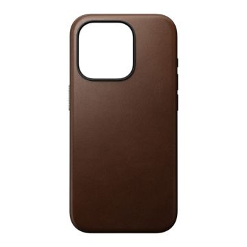 Modern Leather Funda iPhone 15 Pro Marrón