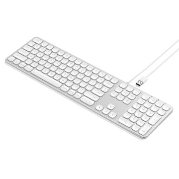 Clavier alu filaire QWERTY argent