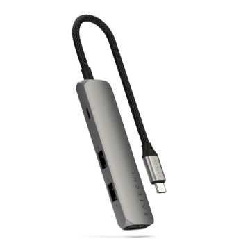 Adaptador multipuerto 4 en 1 USB-C Slim 4K Space Gray