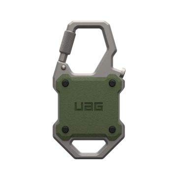 Monarch AirTag Case Olive Drab/Silver